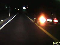 国道354号で猛スピードで追い越してったロードスターが一回転してしまう事故。