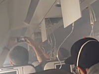 上空でエンジントラブルを起こし機内に煙が充満したエアバスA320のビデオ。