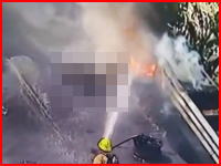 放送事故。火災現場のライブ映像に丸焦げのご遺体が映りこんでしまう。