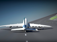 空港の混雑を緩和するために考えられた新発想の滑走路。そうだ円形にしよう。