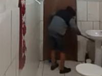 トイレに現れたネズミに大騒ぎする家主のビデオ。ネコよお前もかよｗｗｗ