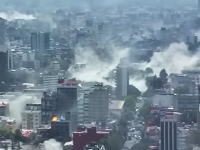 【9/20 M7.1】メキシコ大地震発生の瞬間。首都メキシコシティは非常事態宣言。