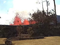 俺んちの裏庭が噴火してる(´･_･`)ハワイ住人が投稿した動画が話題に。