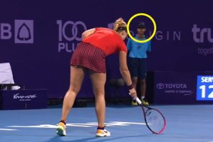 テニスのタイオープンで選手を超驚かせたボールガールの動画が話題にｗｗｗ