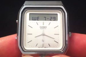 カシオの1984年製タッチスクリーン電卓付き腕時計Casio AT-552がカッコイイ！