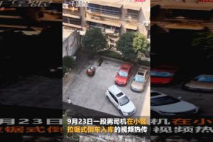 中国で驚くほど駐車が下手くそな運転手が撮影されるｗｗｗうそだろｗｗｗ
