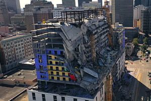 建設中に突然崩壊してしまったハードロックホテル（ニューオーリンズ）の現在。