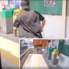 神奈川県の塚原駅で降りて、次の岩原駅までダッシュ　そして同じ電車に乗るチャレンジをする男の映像