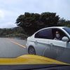 マジキチな煽り運転をするBMWのドラレコ映像　ファミマに逃げたのにUターンして追いかけてくるのは怖すぎ