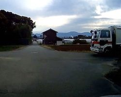 【福井】自宅を出て1分で事故。見えてるはずのトラックに突っ込んでしまった事故の車載。