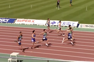 【動画】山縣亮太が男子100メートルで9秒95の日本新記録！