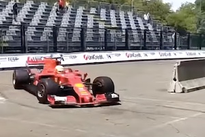 【動画】フェラーリのF1イベントでメカニックがひかれて右足切断の大怪我。