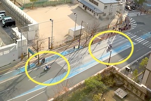 【福岡】隊員が重軽傷を負った白バイどうしの事故、その直前の映像が撮られていた。