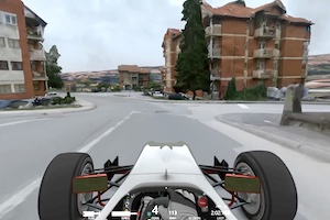 ゲームで自分の住む街をレーシングカーで走れるようにした動画がめちゃくちゃ楽しそう！