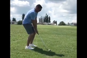 ゴルフのアプローチショットでワロタ怖い7秒動画ｗｗｗ