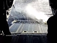 ヘリコプターの貨物室にゴムボートがダイレクトにどーん！グングン動画