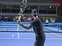 テニスのトッププレイヤーたちの練習風景がハンパない。選手の後ろから撮影