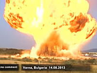 ガス爆発の衝撃(((ﾟДﾟ)))ブルガリアで11名が負傷した貨物列車爆発の映像。