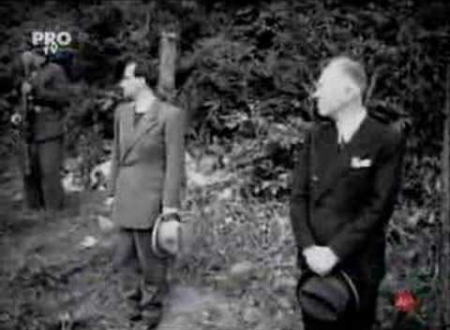 ナチスとの共犯の罪で銃殺されるイオン・アントネスク元帥の映像　再生注意