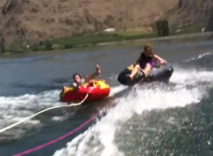 海の絶叫マシン「ファン・チューブ」で落ちたけど落ちてないミラクル(・∀・)