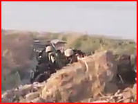イラク軍と戦っていたイスラム国の兵士が空爆される瞬間。木端微塵だろな。