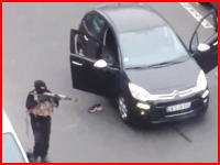 パリの新聞社襲撃事件で衝撃映像。武装テロリストが警官を射殺する映像が公開される。