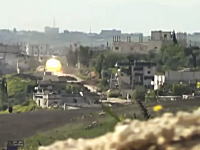 シリア動画。戦車に狙われたカメラ。主砲が迫ってくる弾道がみえる(((ﾟДﾟ)))