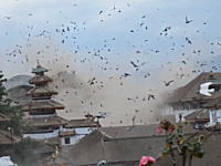 鳥たちも大パニック。ネパール大地震発生の瞬間を撮影した恐ろしい映像３つ。