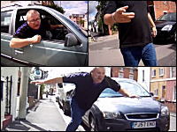 交通トラブルからの大喧嘩に発展。車のおじさんがダッシュで追いかけるも転倒して一回転する動画が人気に。