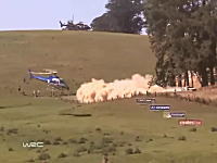 WRCを撮影するヘリコプターのパイロットはドライバーよりすご腕かもしれない。