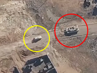 M1エイブラムスに特攻する自爆トラック。イスラム国による自爆トラックの戦い空撮集。