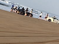 千里浜でトヨタ86が埋まってた（笑）なぜそこを走ろうと思った？ｗｗｗｗｗｗｗ