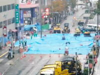 大穴が空いた博多駅前復旧工事の様子を2分に短縮した動画が人気に。
