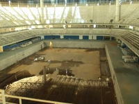 オリンピックからわずか一年で廃墟と化したスタジアム。2016年リオリンピック。