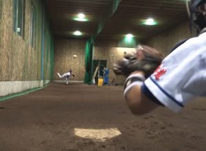 軟式野球日本最速153キロの投球練習がヤバい。吉岡慎平投手ブルペン投球