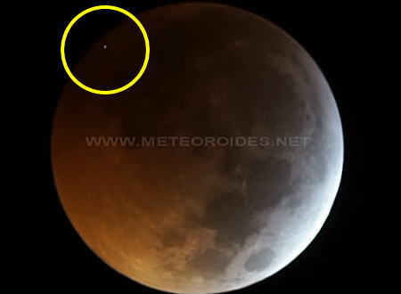 月に隕石が衝突する瞬間の映像が撮影される。1月21日米国皆既月食