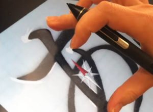 パソコンで使われる「フォント」はこうして作られているらしい。明朝体「あ」の作り方。