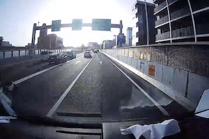 名古屋高速C1でジャガーに当て逃げされました動画がひどすぎる。