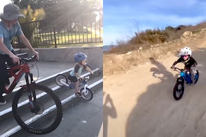 1歳から自転車への情熱を植え付けられた男の子、4歳ですごくなるｗｗｗ