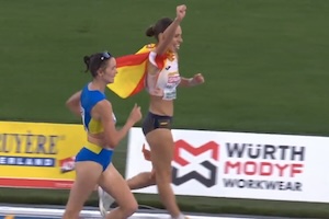 【動画】女子20キロ競歩で3位を確信しゴール直前で喜んだ選手がメダルを逃すｗｗｗ