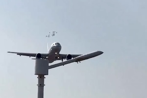 【動画】中国国際航空のA320が鳥の群れと衝突する瞬間が地上から撮影される。