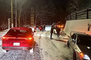 【動画】雪の道志みちでスタック祭りが開催される(´･_･`)