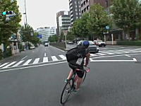 東京には来るなｗ自転車のスピード狂が日本でも撮影していた無謀運転