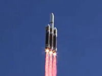 20日打ち上げられた重量級デルタIVロケットの映像。Delta4 Heavy3