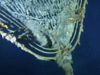 海底で撮影された現在のタイタニックの姿　仮想引き上げプロジェクト