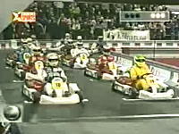 1999年F1ドライバーたちによるガチのカートレース　シューマッハvsバリチェロ