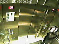 エレベーターでワンちゃんのリードが挟まってしまう恐ろしい監視カメラの映像