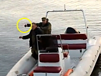 ボートから手榴弾を落としたらこうなる。ロシア軍の過激な実演ムービー。