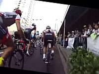 宇都宮で行われた自転車ロードレースのオンボード映像。ロビー・マキュアン