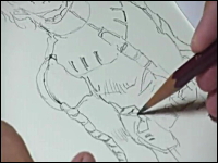 安彦良和さんがシャア・アズナブルのイラストを描き上げるムービーが話題。